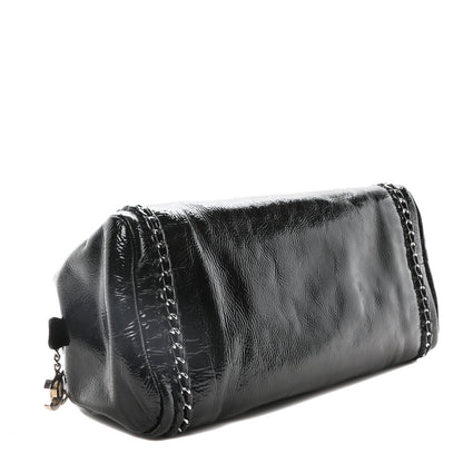 Chanel Patent Medium Luxe Ligne Bowler Black 4 of 10