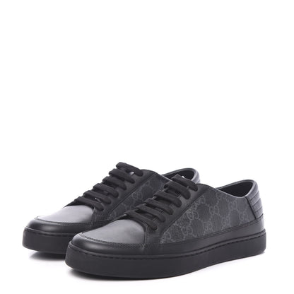 Gucci GG Supreme Monogram Mens Sneakers 6.5 Black 3 of 9