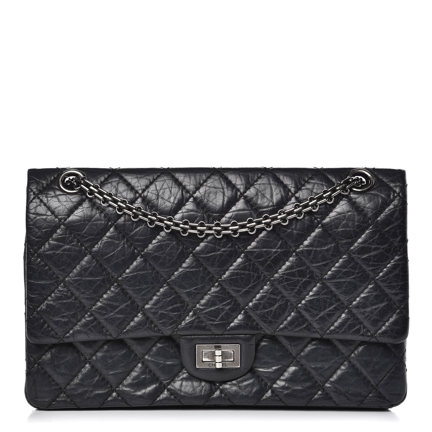 Chanel Aged Calfskin Quilted 2.55 Reissue 226 Flap Black 1 of 13