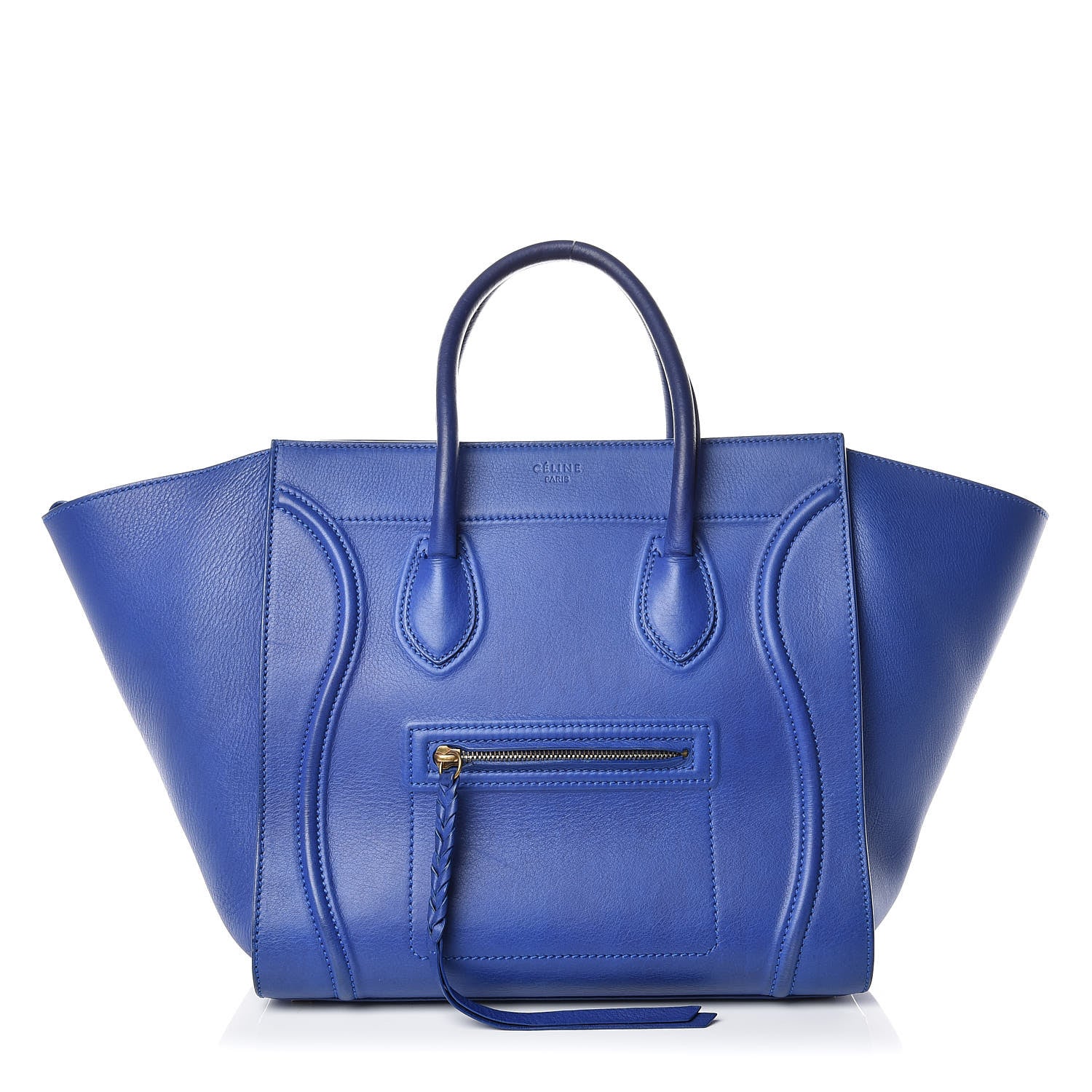 Celine Supple Calfskin Medium Phantom Luggage Indigo 1 of 17
