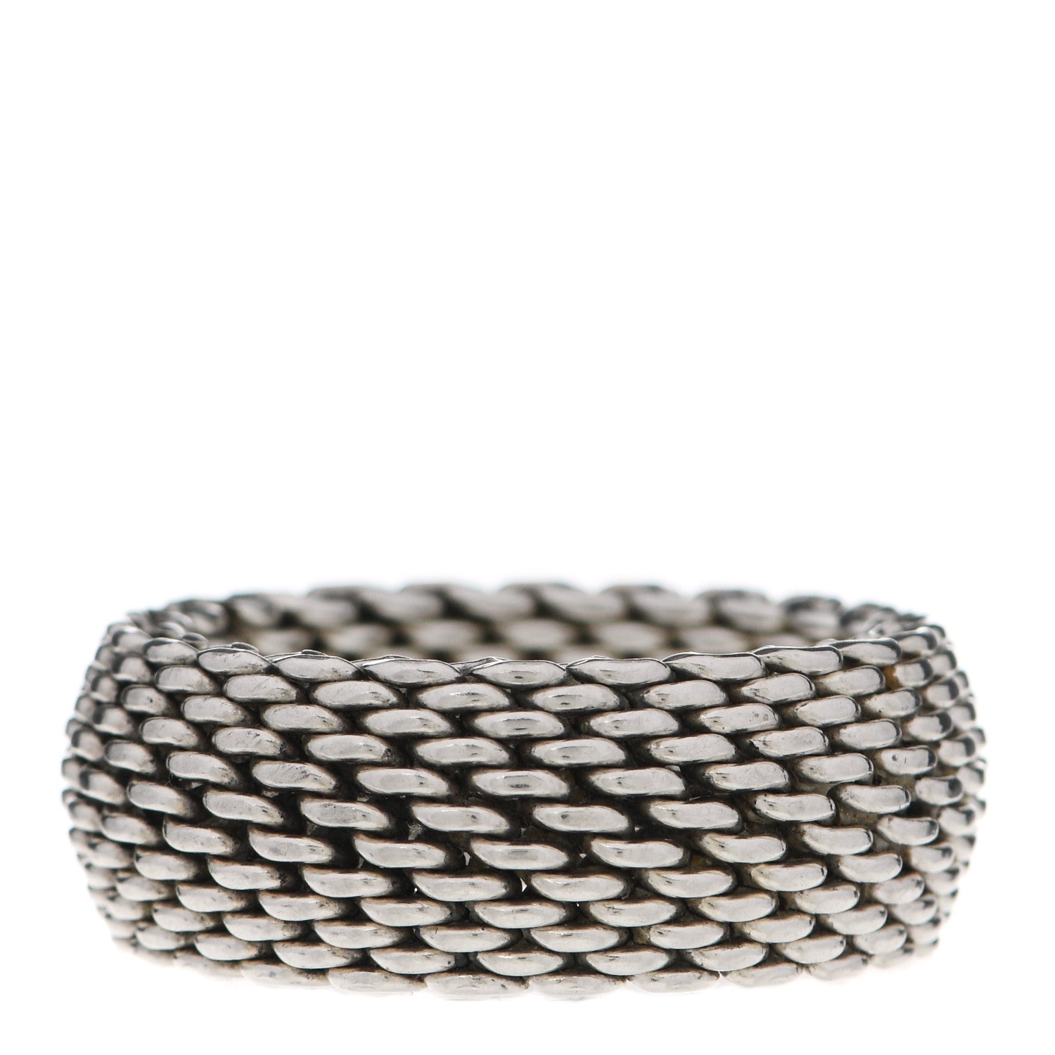 Tiffany Sterling Silver Somerset Mesh Ring 62 10 3 of 4