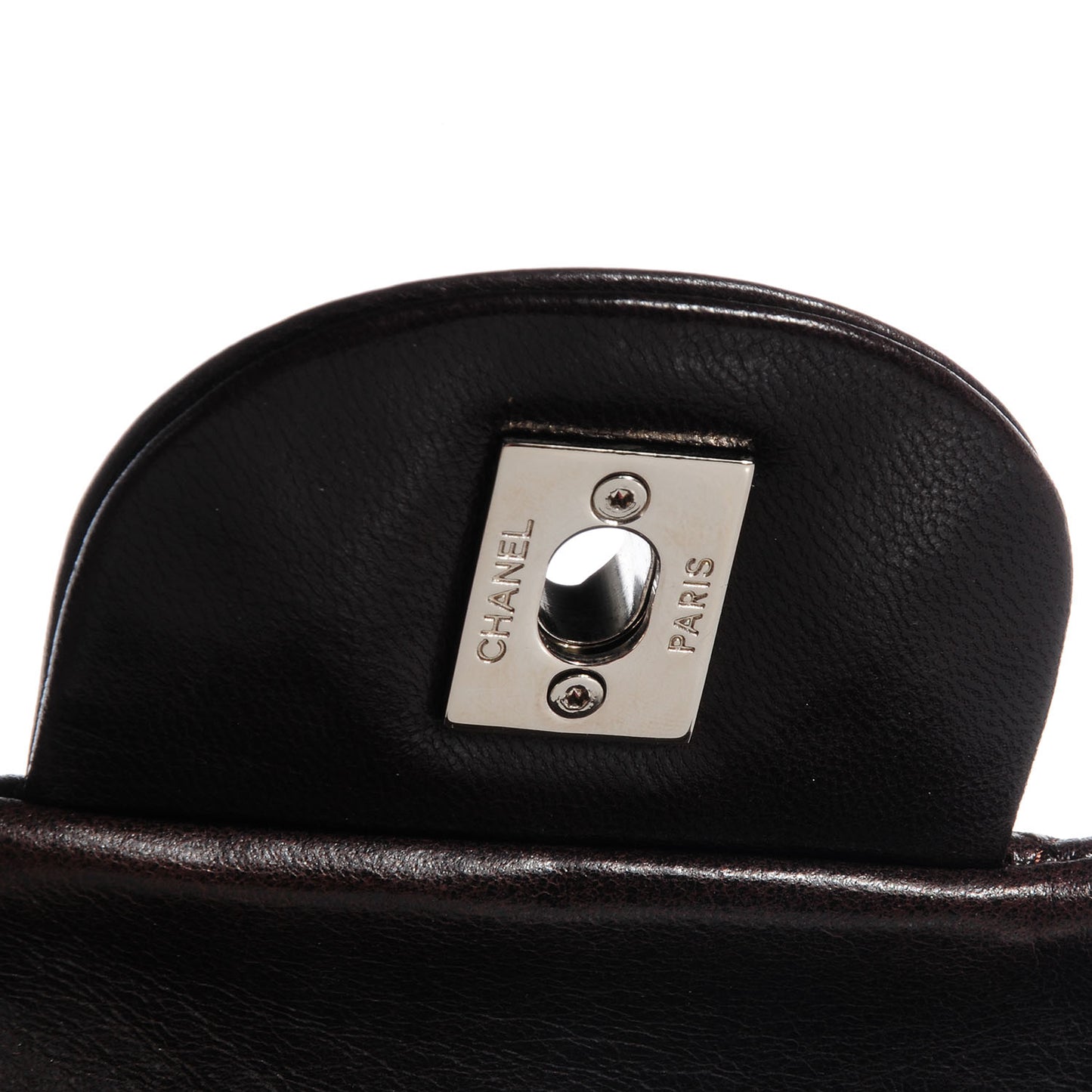 Lambskin Jumbo Single Flap Brown