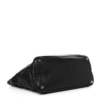 Prada Vitello Daino Tote Black 4 of 16