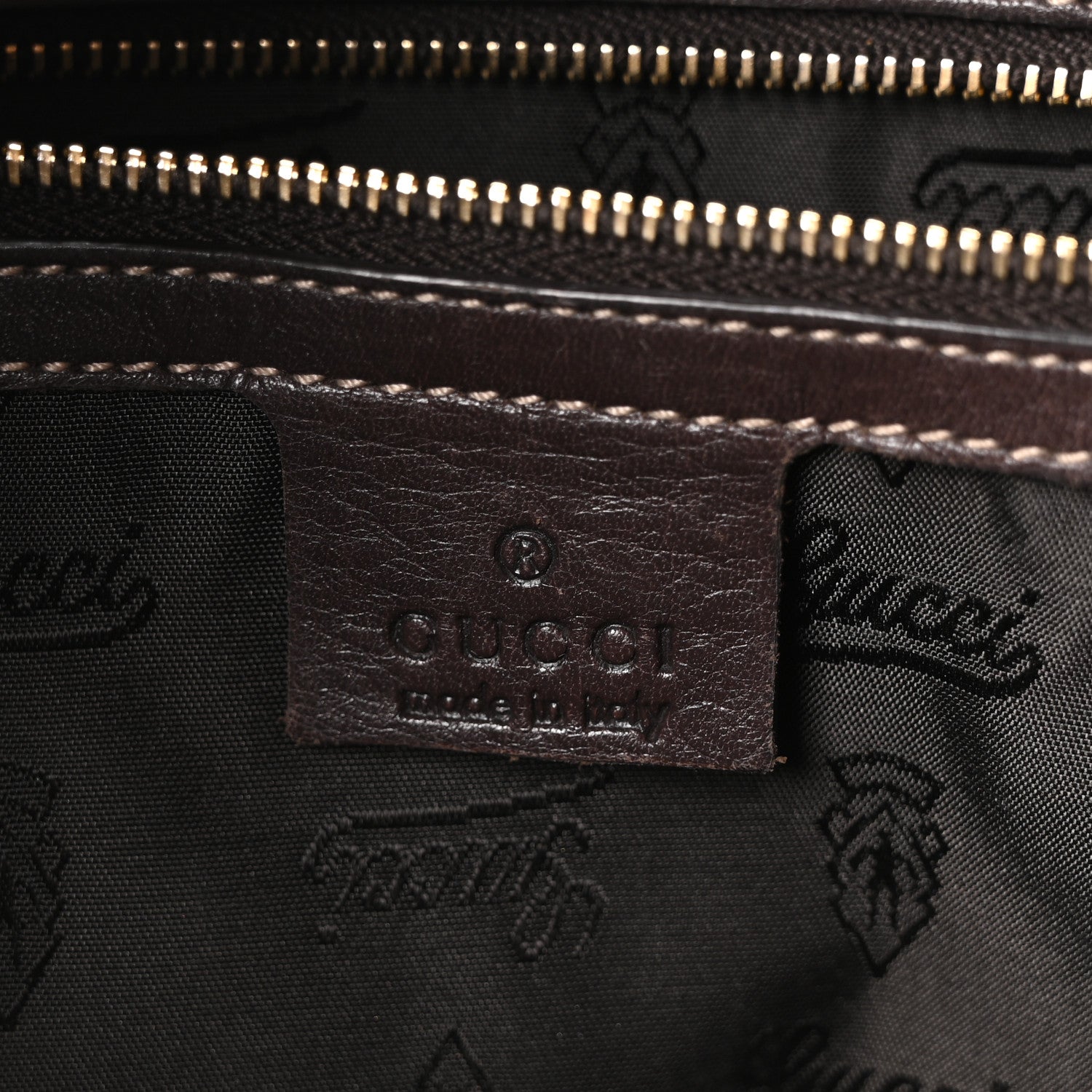 Gucci Crystal Monogram Large Hysteria Clutch Brown 6 of 10