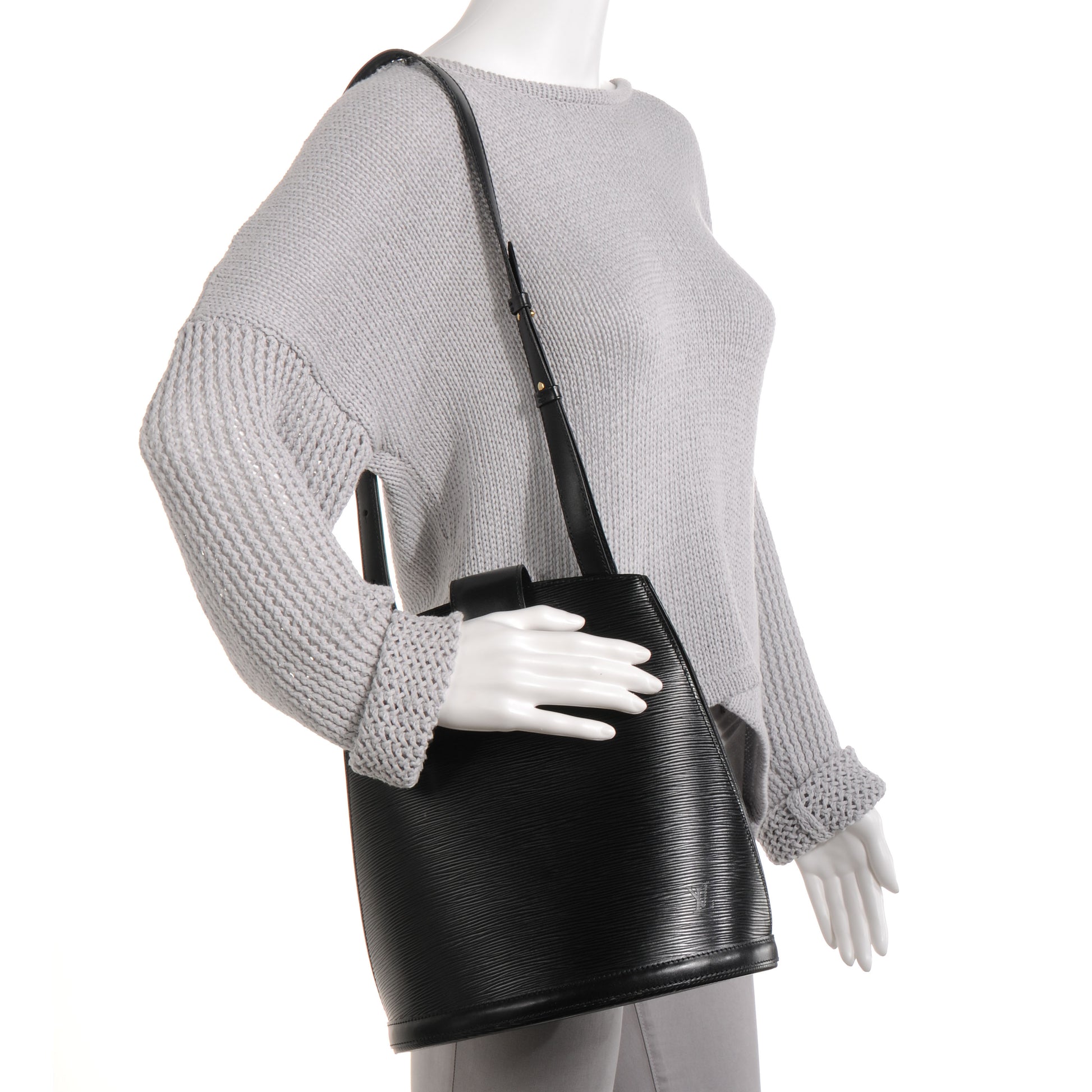 Louis Vuitton Epi Cluny Black 2 of 8