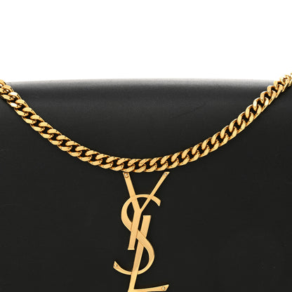 Saint Laurent Smooth Calfskin Medium Classic Monogram Kate Tassel Satchel Black 8 of 17