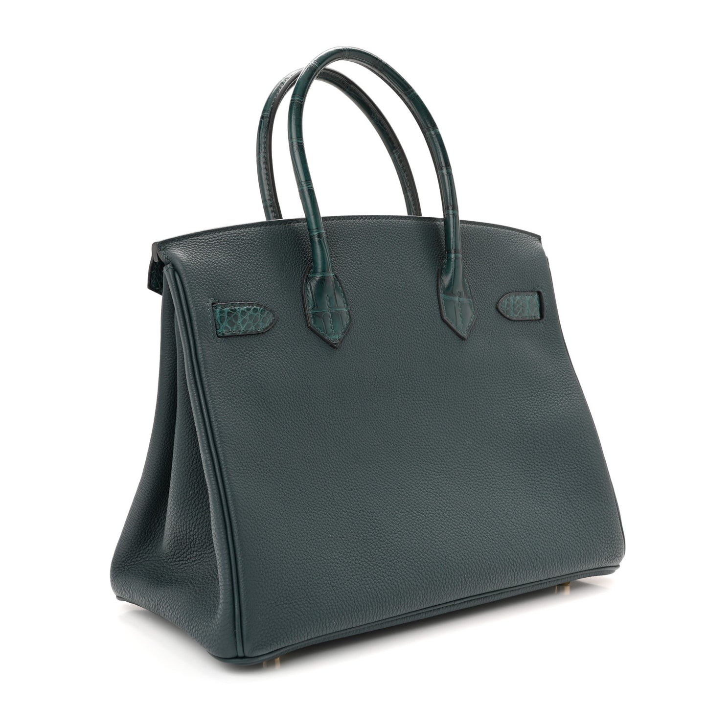 Togo Matte Alligator Birkin Touch 30 Vert Cypress