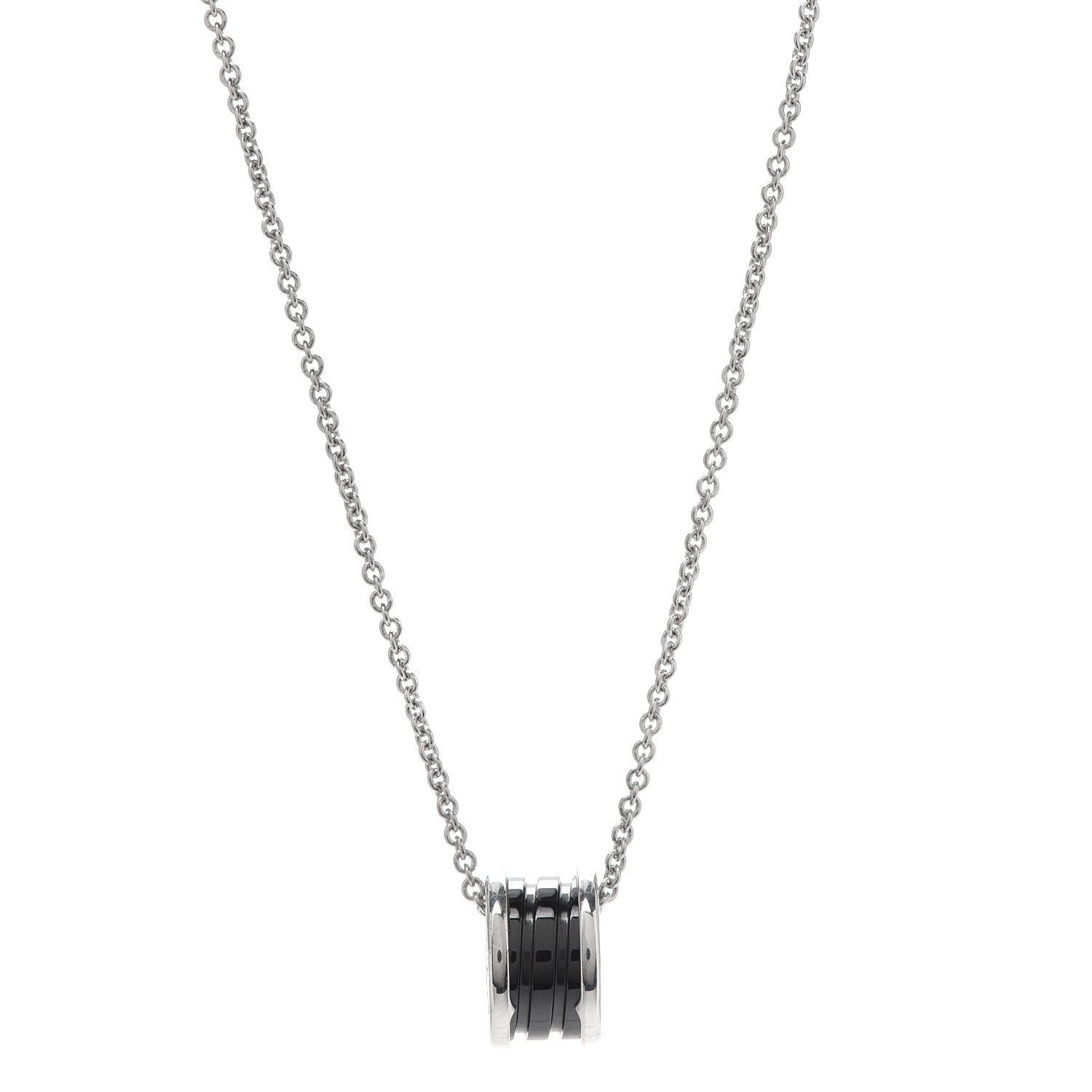 Bulgari Sterling Silver Ceramic Save The Children Pendant Necklace 1 of 4