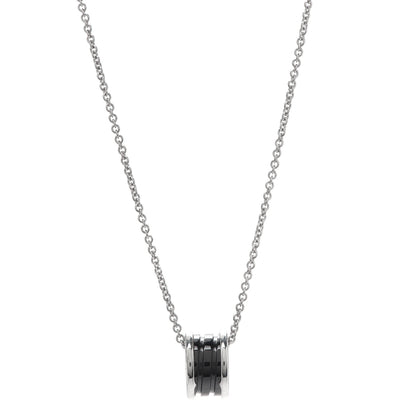 Bulgari Sterling Silver Ceramic Save The Children Pendant Necklace 1 of 4