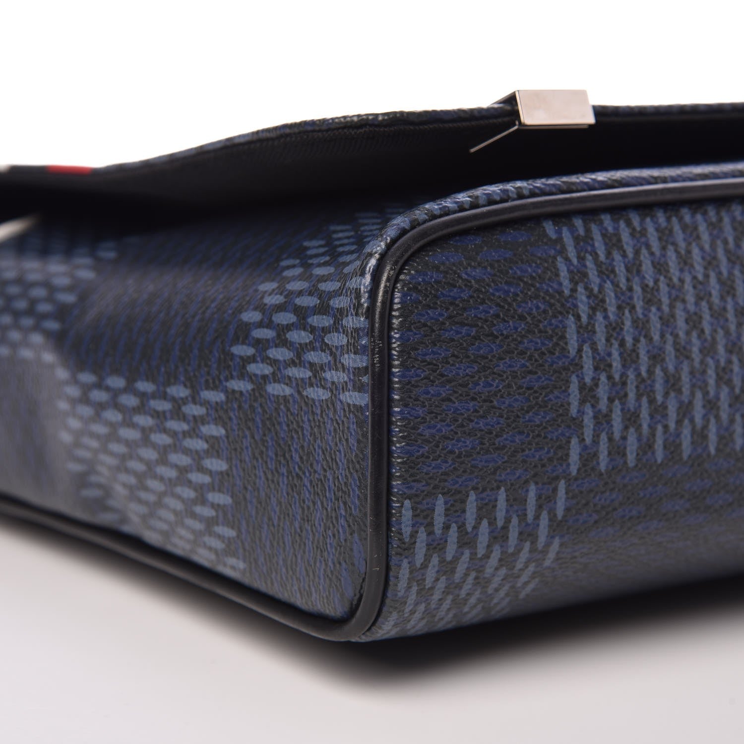 Louis Vuitton Damier Cobalt Latitude America's Cup District PM Red 8 of 9