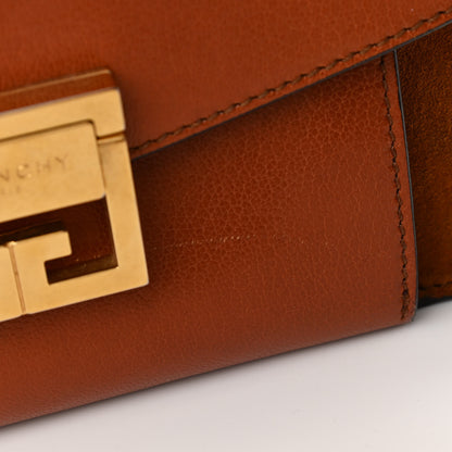 Givenchy Goatskin Suede Small GV3 Shoulder Bag Amber Mastic 14 of 16