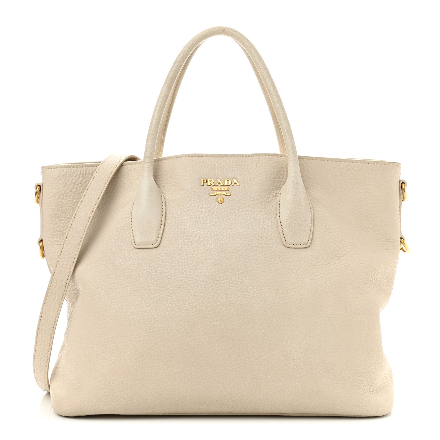 Prada Vitello Daino Tote Talco 1 of 10