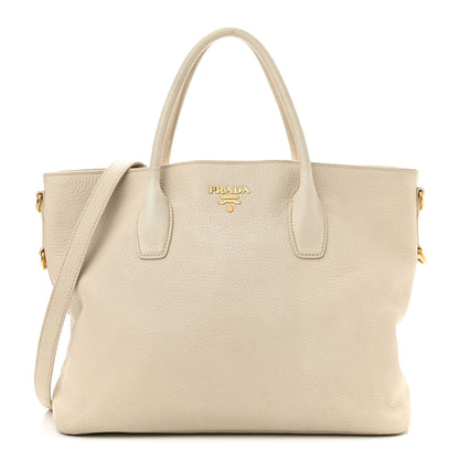 Prada Vitello Daino Tote Talco 1 of 10