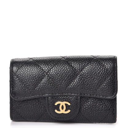Chanel Caviar Quilted 6 Key Holder Black 1 of 14