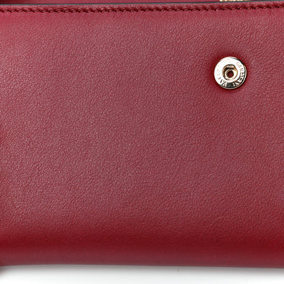 Valentino Garavani Vitello Rockstud Wristlet Travel Wallet Rubino 11 of 14