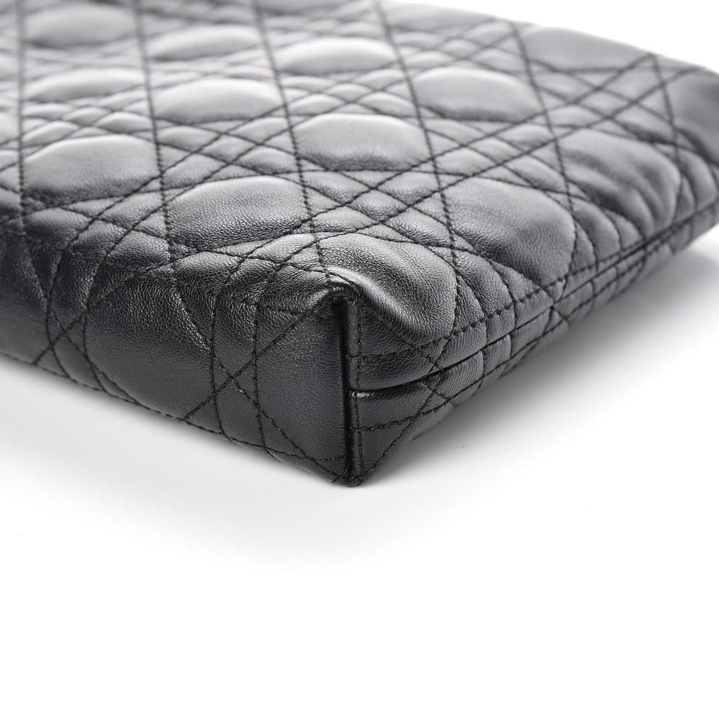 Lambskin Cannage Panarea Clutch Black