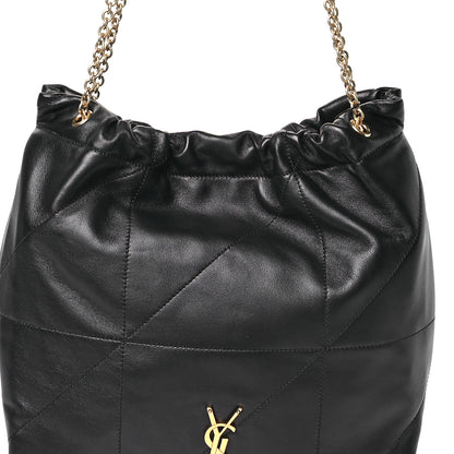 Saint Laurent Lambskin Matelasse Monogram Medium Jamie 4.3 Pochon Black 9 of 12
