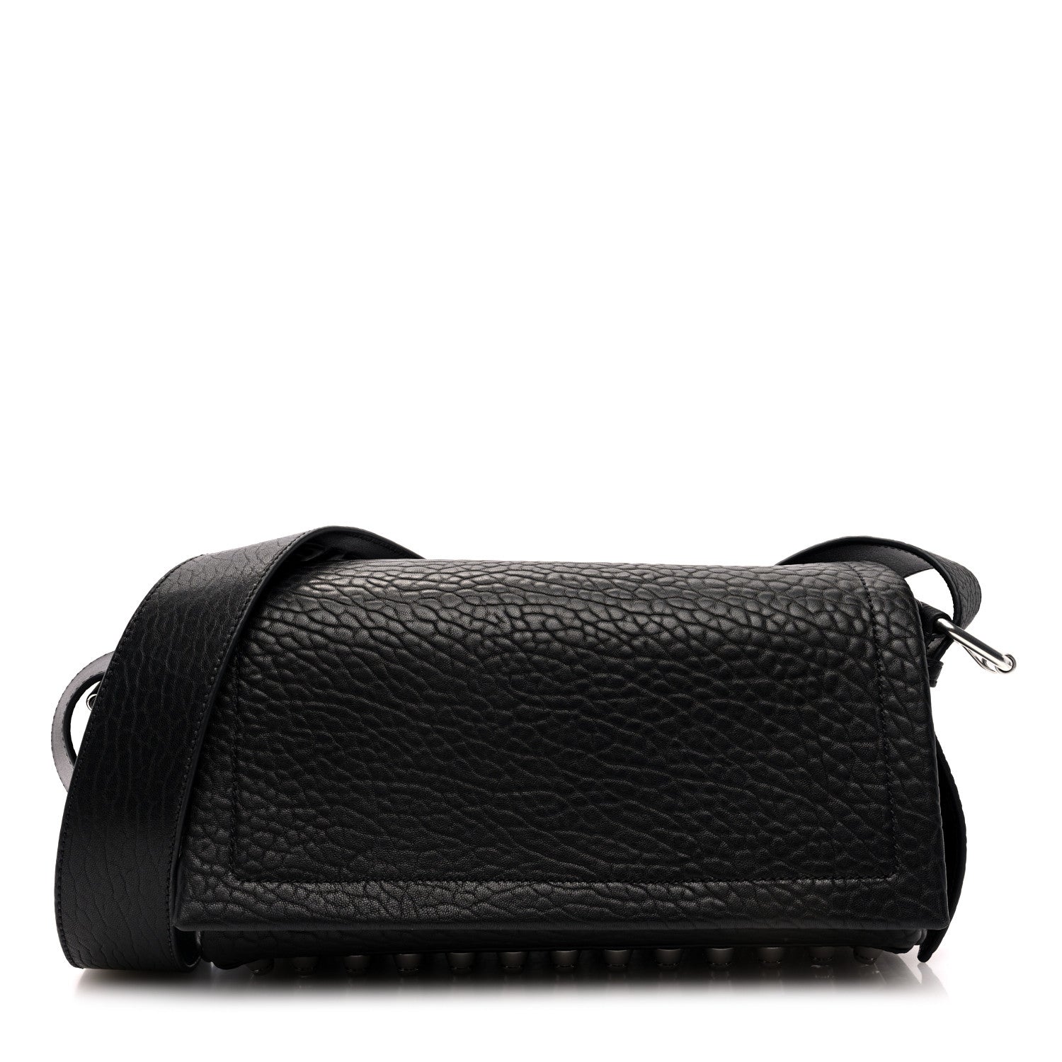 Alexander Wang Pebbled Lambskin Medium Ricco Flap Bag Black 1 of 9