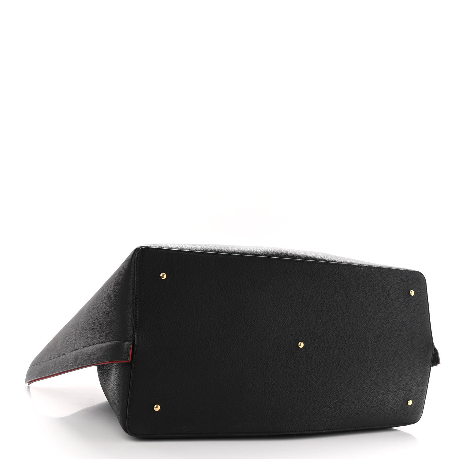 Valentino Garavani Grainy Calfskin Large VLogo Escape Shopper Black 5 of 10