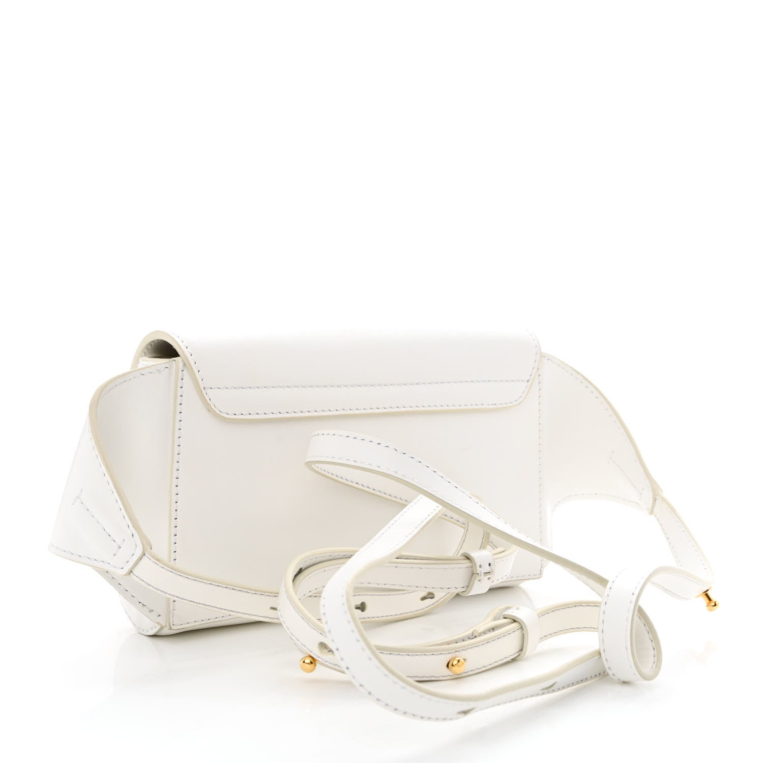 Chloe Calfskin Suede C Belt Bag Brilliant White 3 of 10