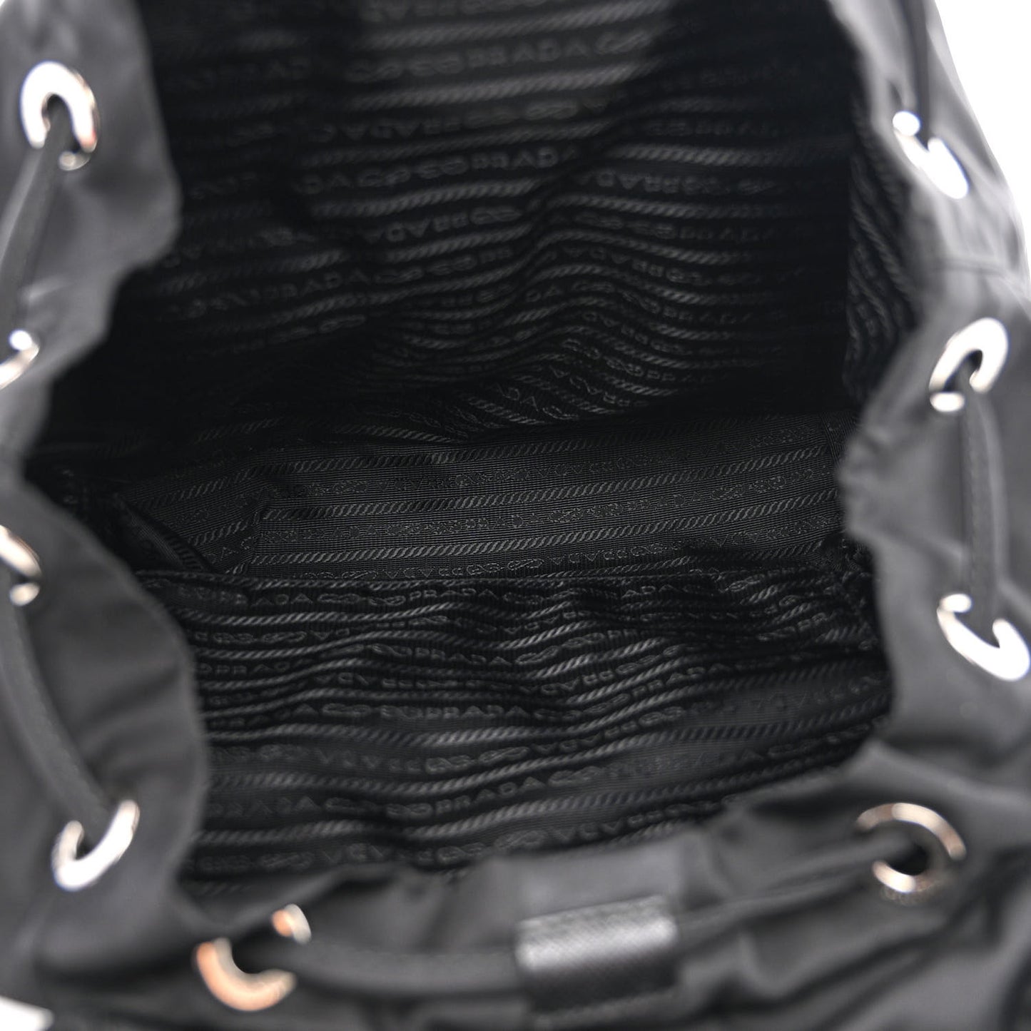 Tessuto Nylon Saffiano Medium Smalto Backpack Black