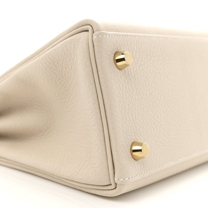 Hermes Togo Kelly Retourne 25 Craie 9 of 11