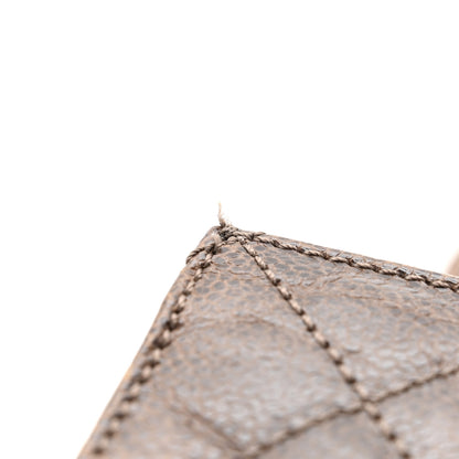 Chanel Crumpled Grained Calfskin Jumbo CC Crave Flap Brown 11 of 12