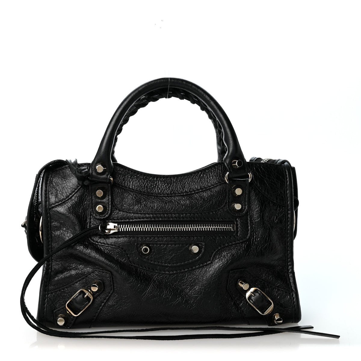 Balenciaga Agneau Classic Silver Hardware Mini City Black 1 of 10