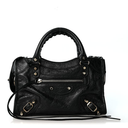 Balenciaga Agneau Classic Silver Hardware Mini City Black 1 of 10