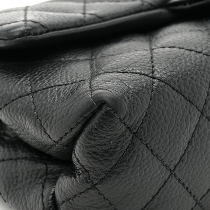 Chanel Grained Calfskin Quilted 2.55 Reissue Flap Belt Bag Clutch Black 11 of 16