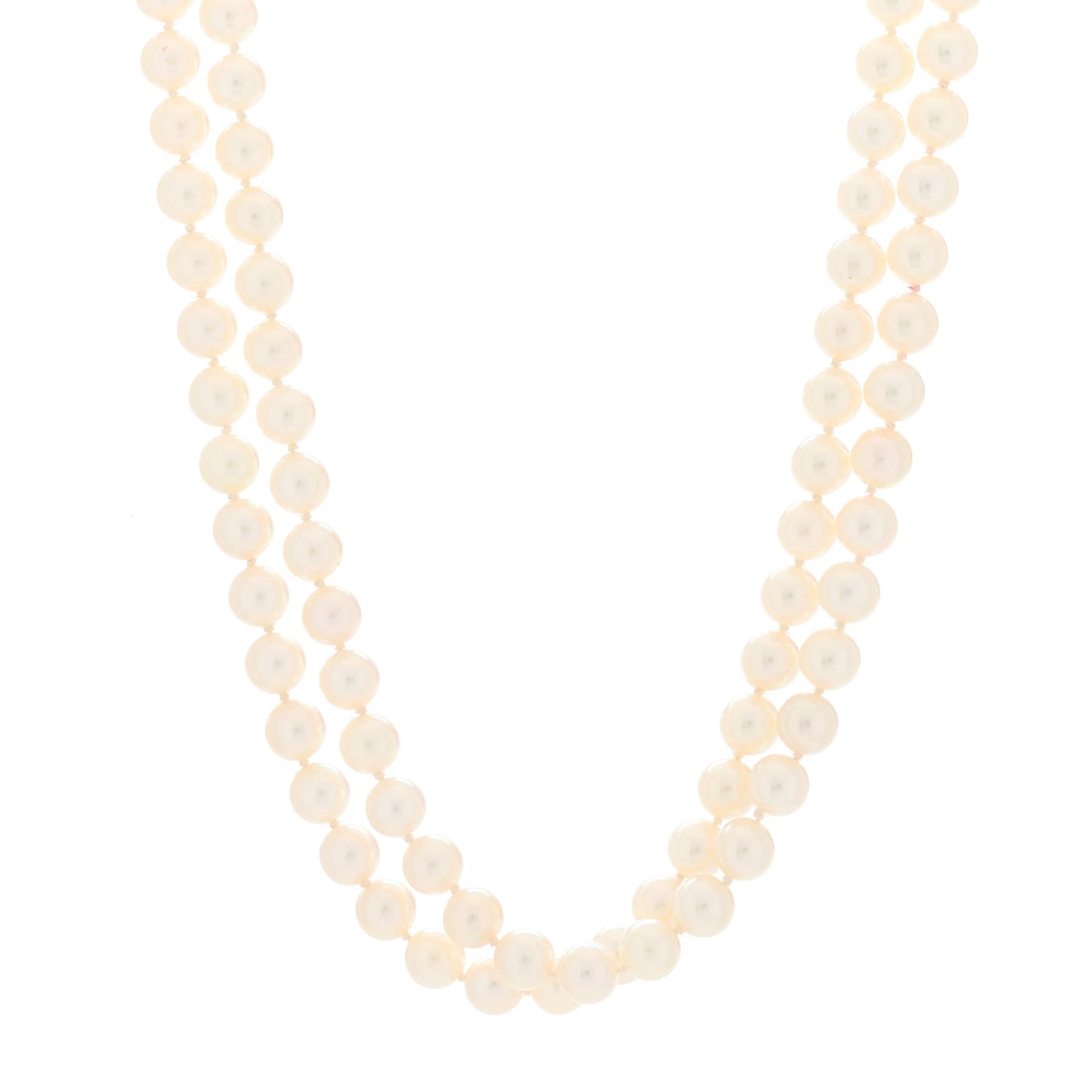 18K Yellow Gold Akoya Pearl 6.5-7mm Necklace 41"