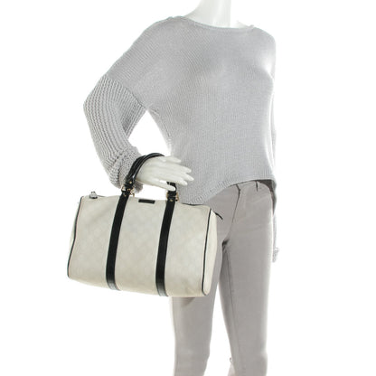 Gucci GG Plus Monogram Medium Joy Boston White Black 2 of 7