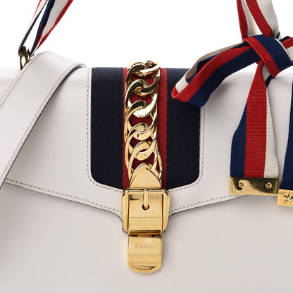 Gucci Calfskin Small Sylvie Shoulder Bag Off White 14 of 14
