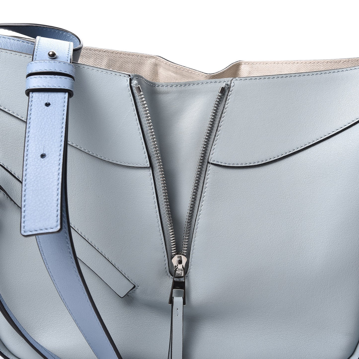 Calfskin Small Hammock Shoulder Bag Aqua Light Blue Stone