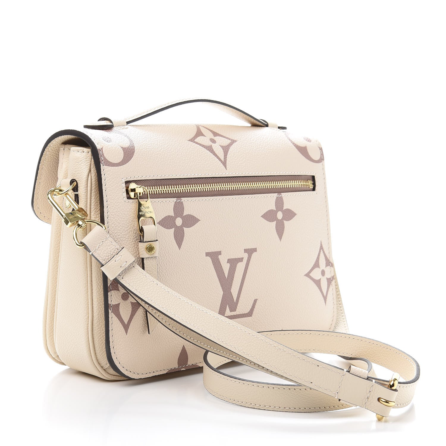 Louis Vuitton Empreinte Monogram Giant Pochette Metis Creme Bois De Rose 3 of 11