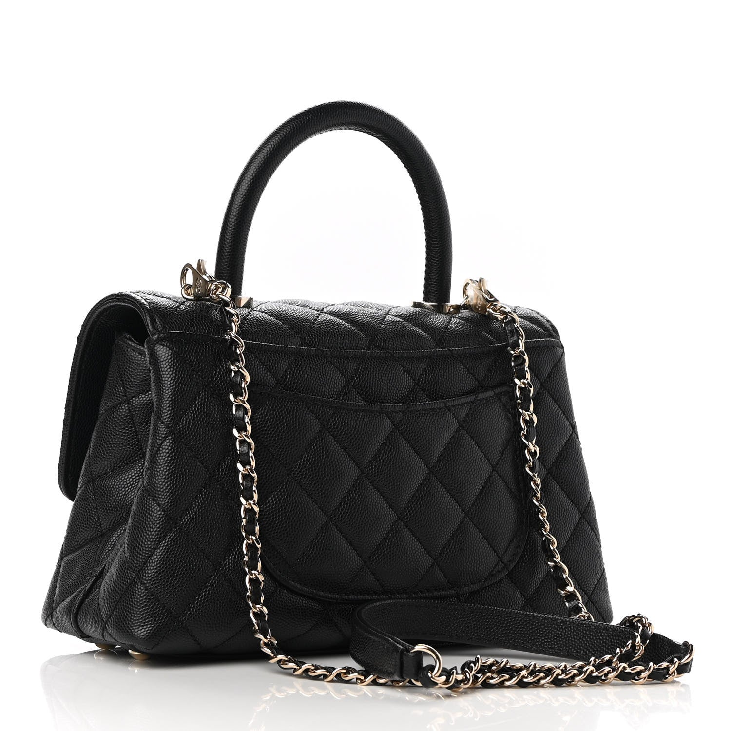 Chanel Caviar Quilted Mini Coco Handle Flap Black 3 of 9