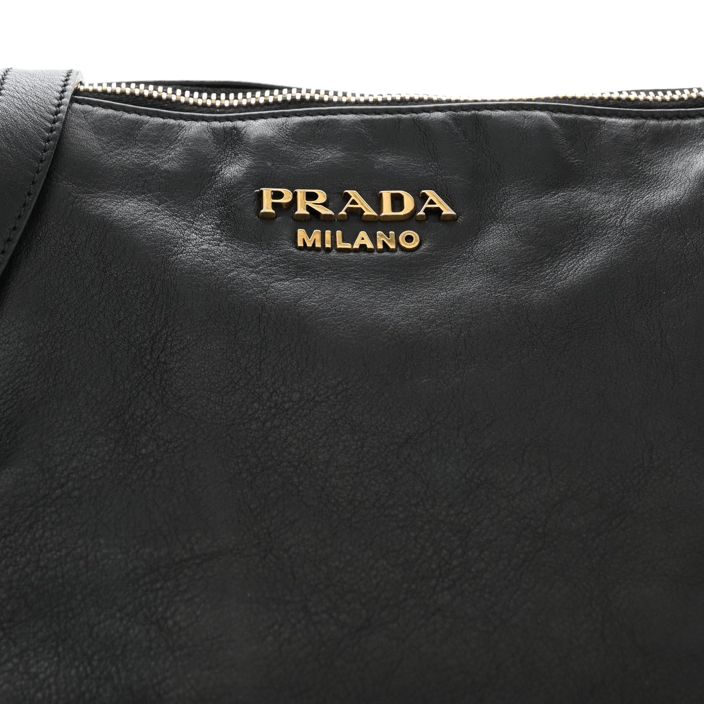 Vitello Soft Shopping Satchel Black