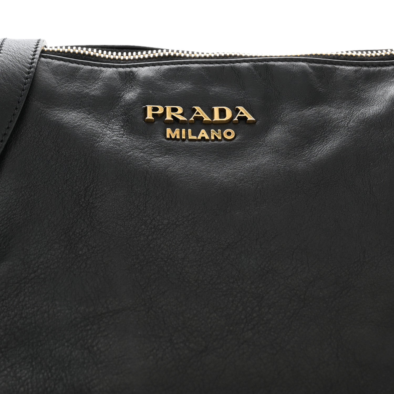 Prada Vitello Soft Shopping Satchel Black 8 of 18