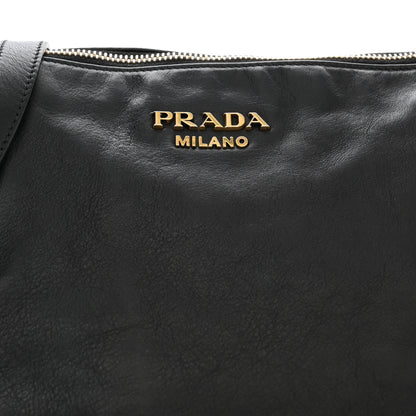 Prada Vitello Soft Shopping Satchel Black 8 of 18