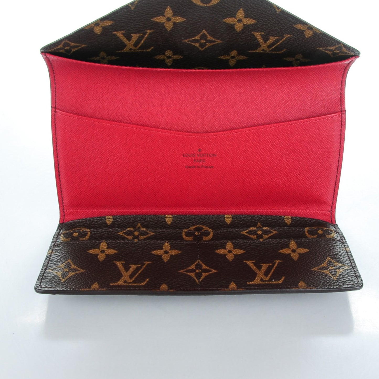 Monogram Josephine Wallet Red