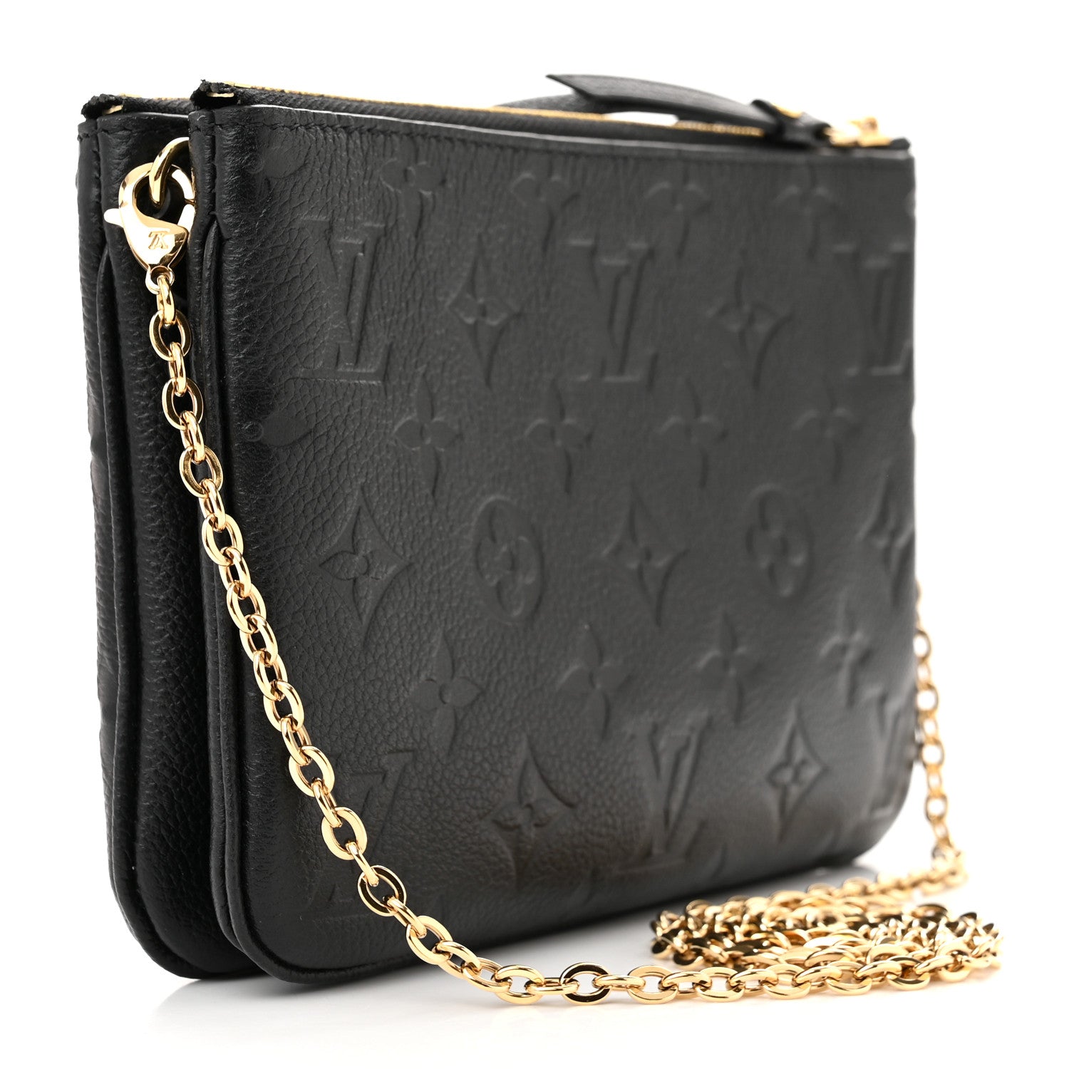 Louis Vuitton Empreinte Double Zip Pochette Black 3 of 11