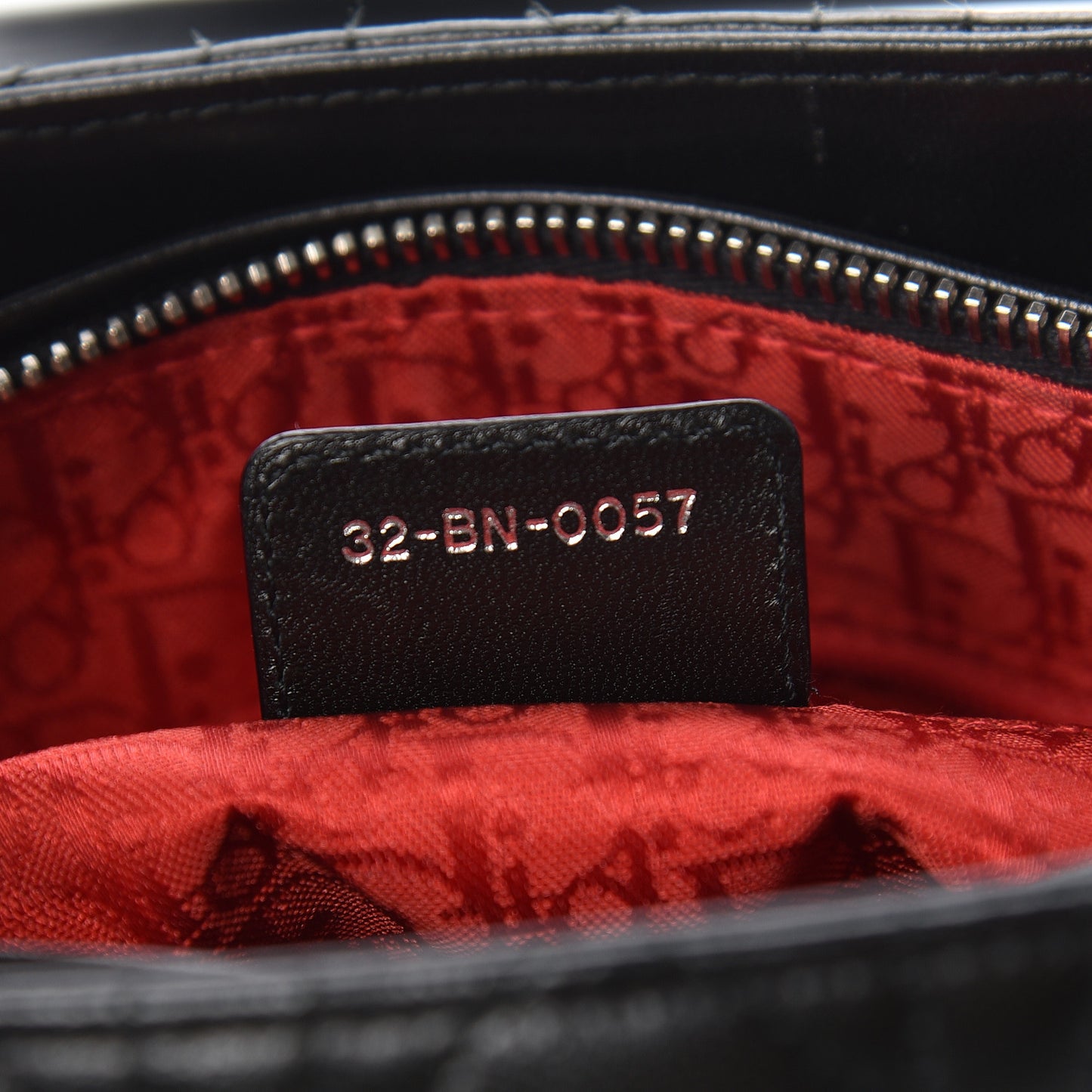 Lambskin Cannage Medium Lady Dior Black