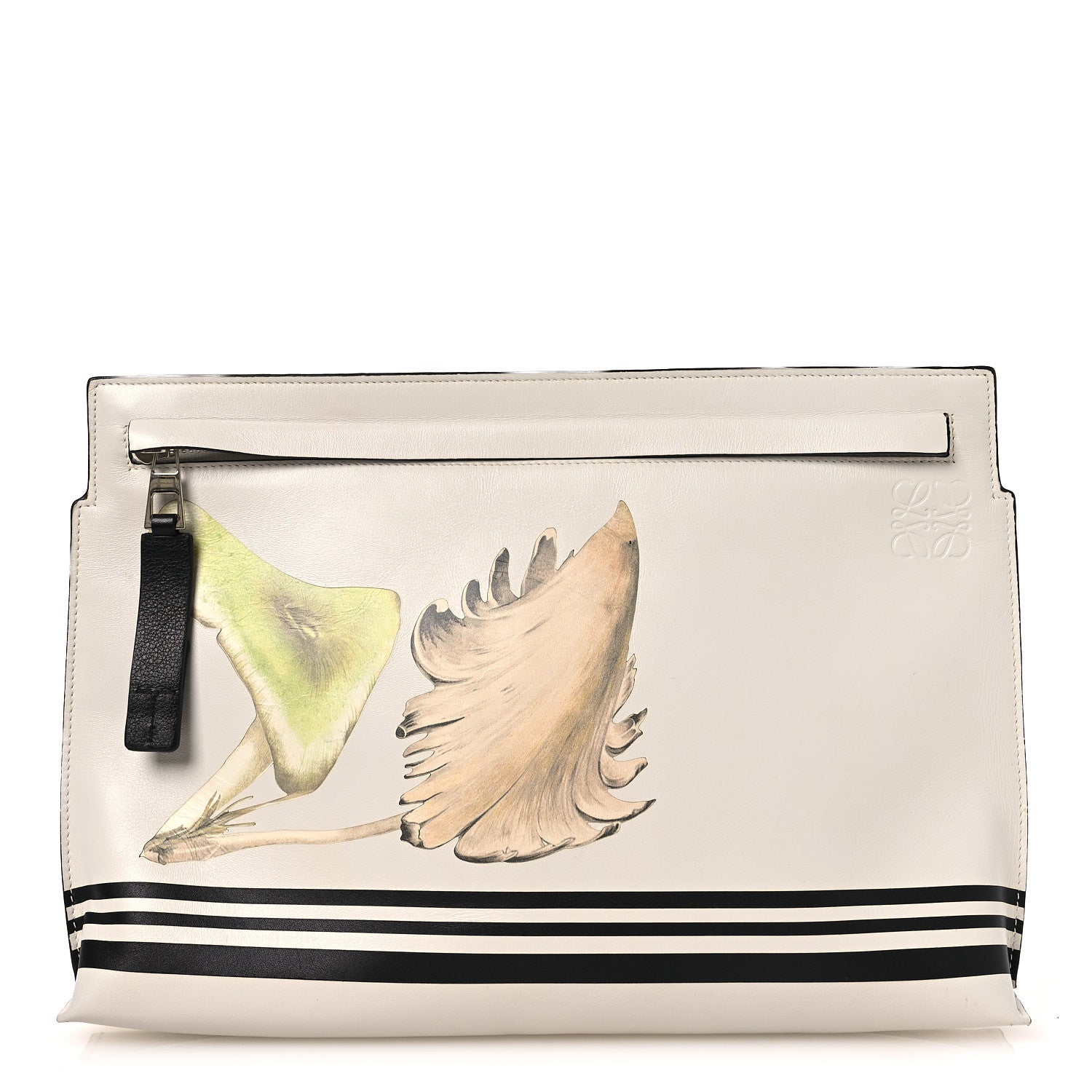 Loewe Calfskin Mushroom T Pouch Bag White 1 of 10