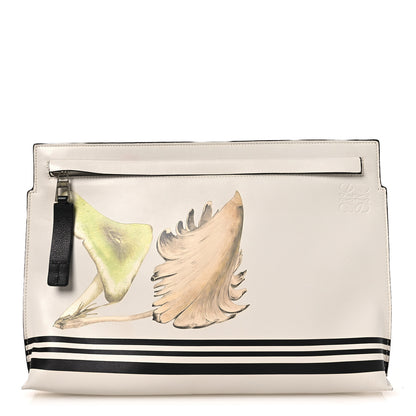Loewe Calfskin Mushroom T Pouch Bag White 1 of 10