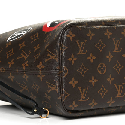 Louis Vuitton Monogram World Tour Neverfull MM 9 of 12