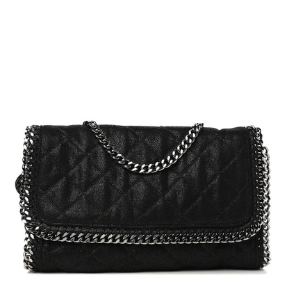 Stella McCartney Shaggy Deer Quilted Falabella Clutch Black 1 of 4