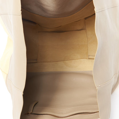 Celine Lambskin Horizontal Bi-Color Cabas Beige Butter 7 of 10