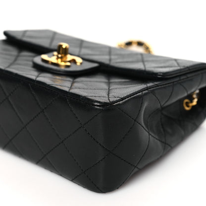 Chanel Lambskin Quilted Mini Square Flap Bag Black 10 of 10