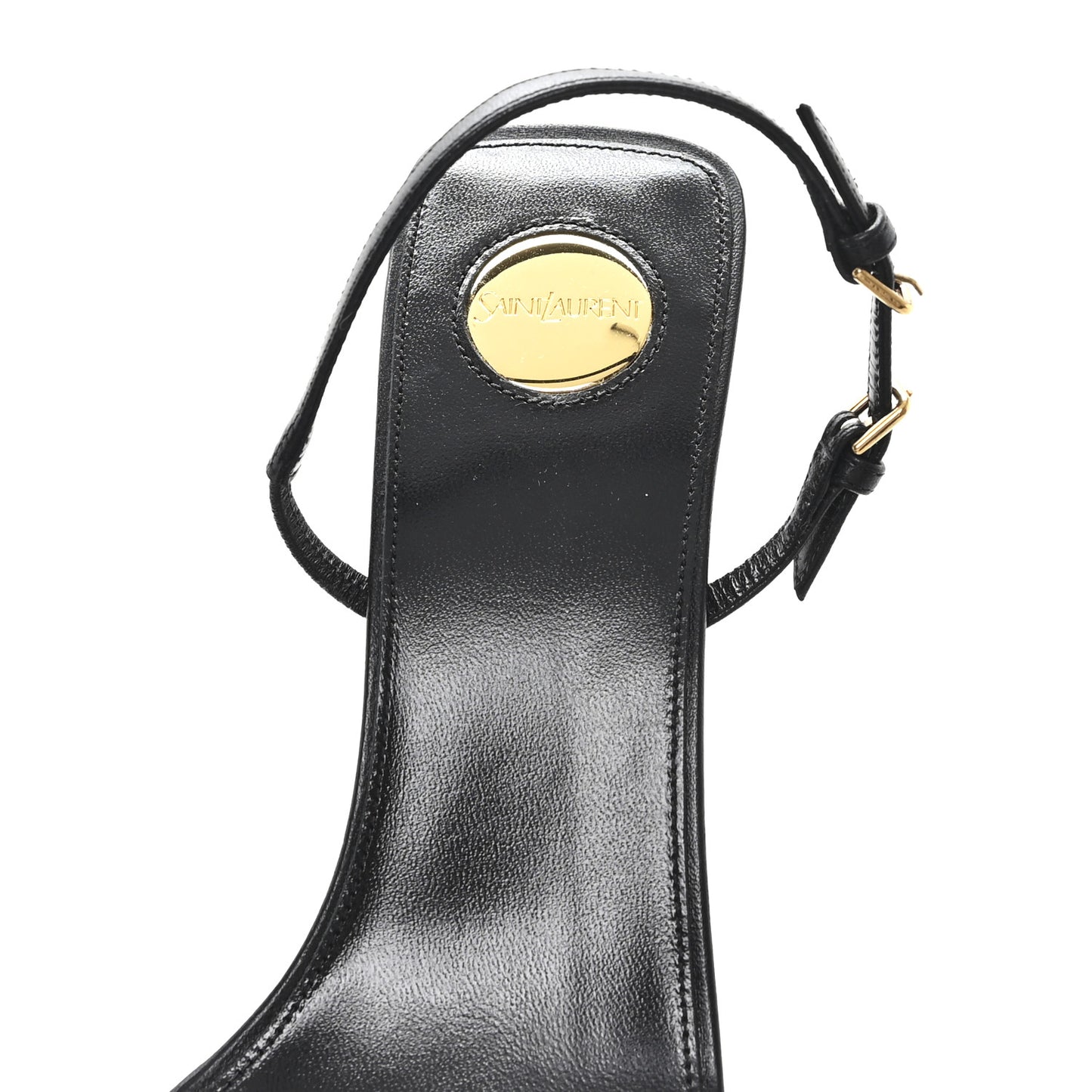 Satin Slingback Jaspe 55 Sandals  41 Black