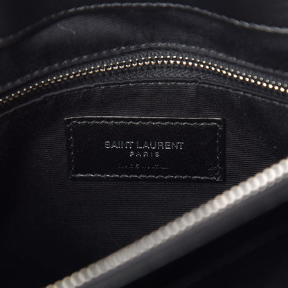 Saint Laurent Calfskin Y Quilted Monogram Medium Loulou Chain Satchel Black 6 of 10